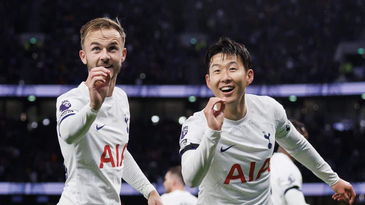 Bộ đôi Son Heung-min và James Maddison tiếp tục tỏa sáng. Ảnh: Reuters