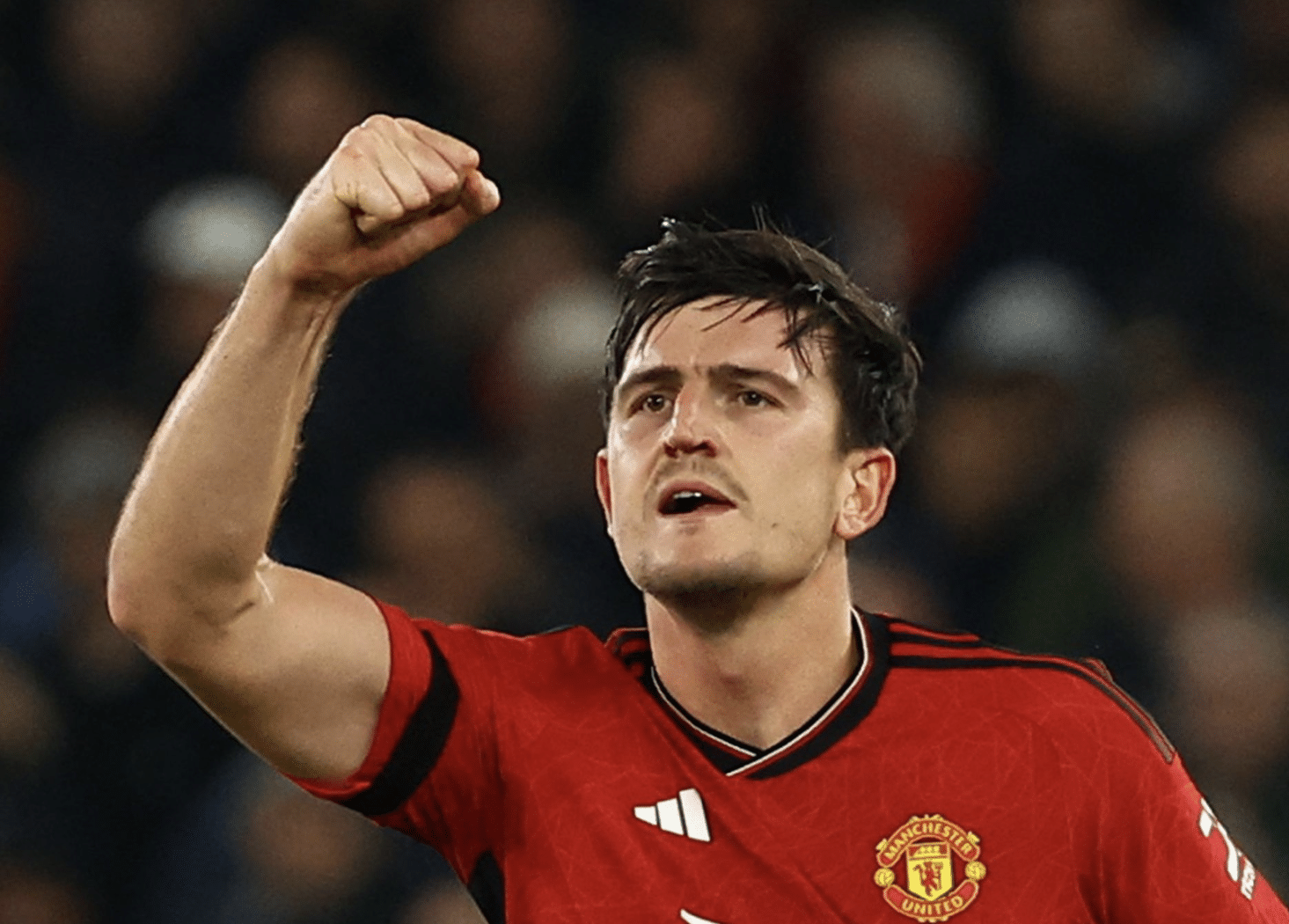 Maguire ăn mừng sau khi ghi bàn mở tỷ số cho Man Utd trong trận đấu Copenhagen ở Champions League ngày 24/10. Ảnh: Reuters