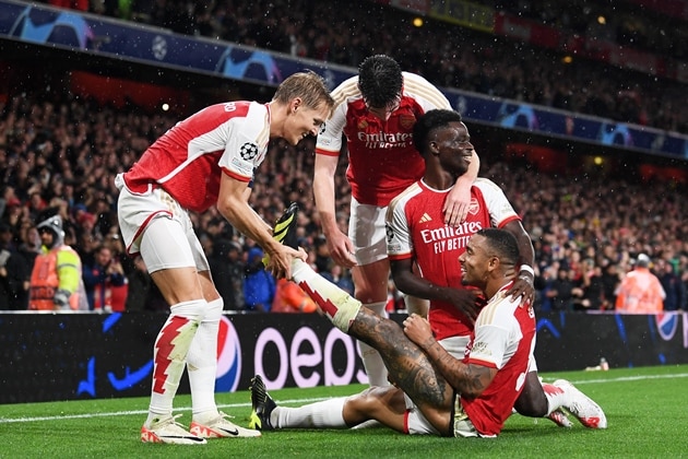 10 thống kê ấn tượng trong ngày trở lại Champions League của Arsenal - Bóng Đá